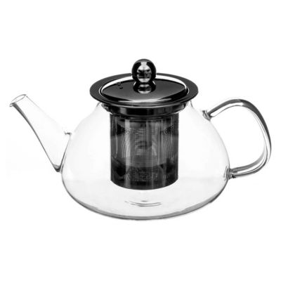 Théière en Verre "Bec" 21cm Argent