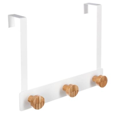 Five Patère en Métal & Bambou 3 Têtes 20cm Argent - vue 2
