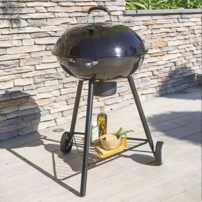 Barbecue rond à de bois