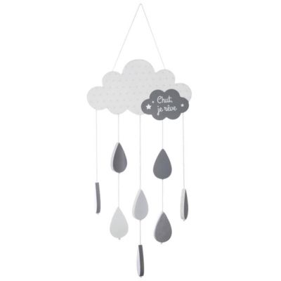 Atmosphera Kids Suspension Enfant Nuage 57cm Gris - vue 2
