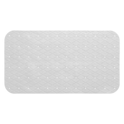 Tapis de fond de bain en pvc 35x70 cm, blanc coton, 5Five