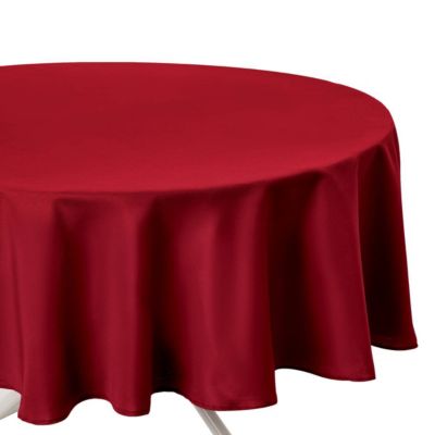 Atmosphera Nappe antitache ronde unie 180cm Rouge - vue 2