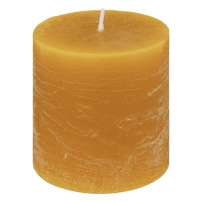 Comptoir De La Bougie Bougie Ronde Rustic 7cm Jaune - vue 2
