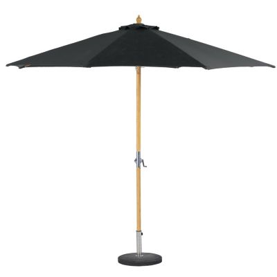 Hespéride Parasol droit rond en bambou Gris foncé, H. 250 cm, TINAEI