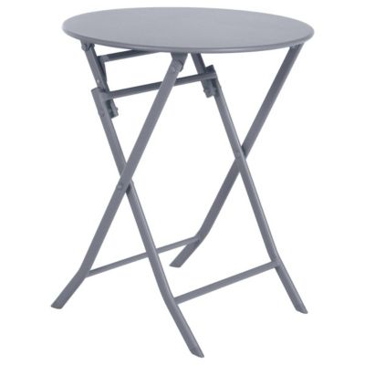 Hespéride Table de jardin pliante ronde 2 places Vert, H. 71 cm, GREENSBORO - vue 2