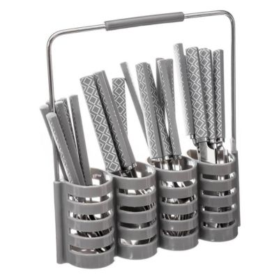 Secret De Gourmet Ménagère 24 Pièces Avec Rack "Géo" 24cm