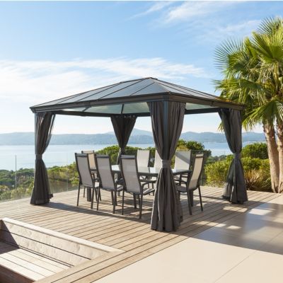 Pergola "Belize" 3 6x3m en aluminium Hespéride - vue 4