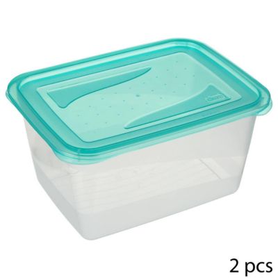Five Lot de 2 Boîtes de Conservation Fresh & Freeze 2L Bleu - vue 3