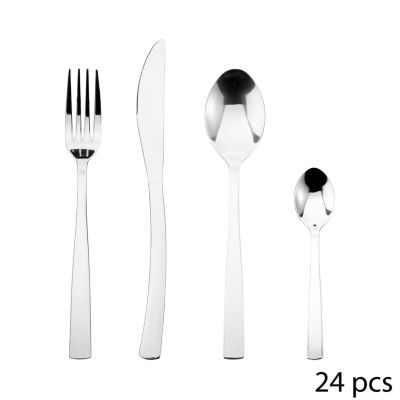 Secret De Gourmet Ménagère 24 pièces en inox Argent, L. 16.5 x l. 6.5 x H. 27.5 cm, OLYMPE