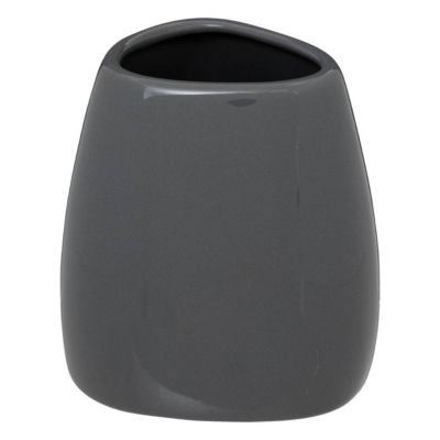 Five Gobelet Salle de Bain Galet 9cm Gris - vue 3