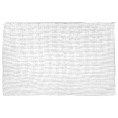 Tapis de bain chenille 50x80 cm, blanc, 5Five