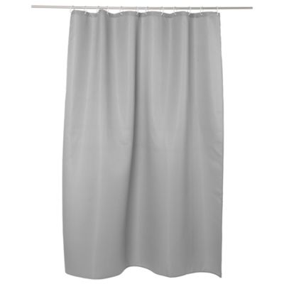 Rideau de douche l.180 x H.200 cm en polyester coloris gris