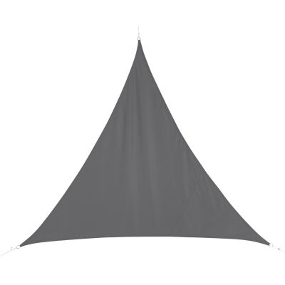 Hesperide Voile d'ombrage triangle Curacao gris ardoise 3 x 3 x 3 m
