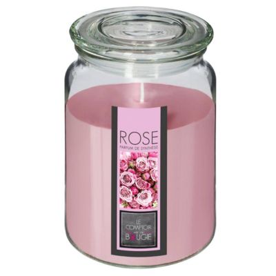 Comptoir De La Bougie Bougie Parfumée en Verre Couvercle 510g Rose - vue 3
