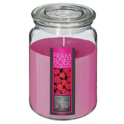 Comptoir De La Bougie Bougie Parfumée en Verre Couvercle 510g Rouge - vue 3