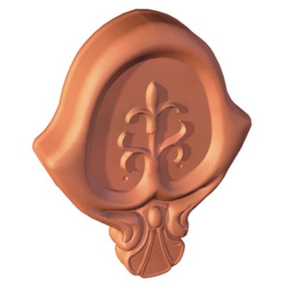 Fronton n°1 Losangée rouge terre cuite Monier