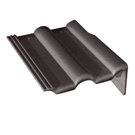 Tuile de rive universelle droite Double romane noir
