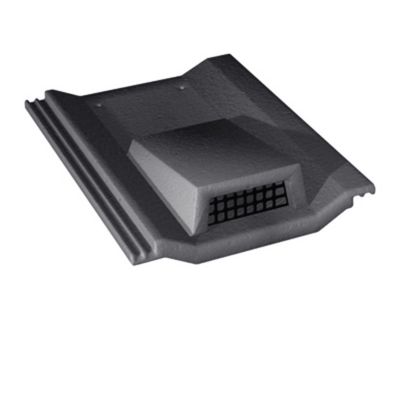 Tuile chatière grillagée Perspective ardoise