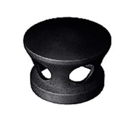 Lanterne ø150 Régence terre cuite noir Monier