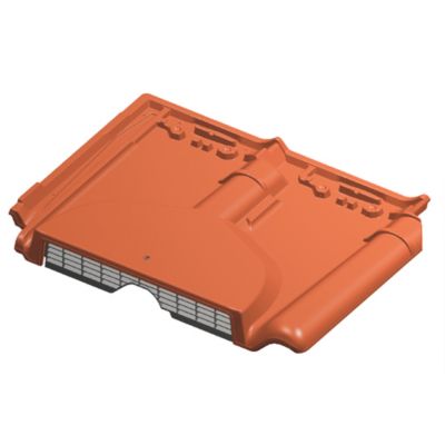 Tuile chatière grillagée Postel rouge vieilli