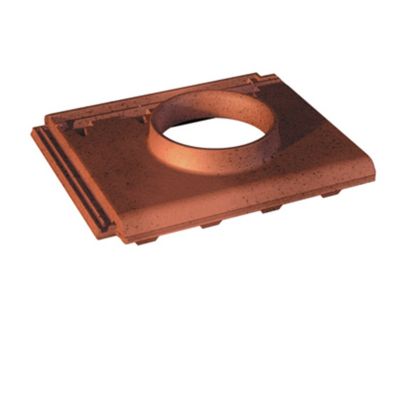 Double tuile à douille ø150 Régence brun vieilli