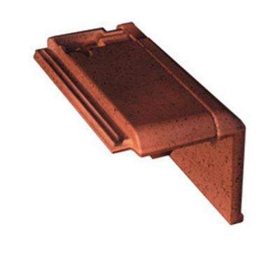 Demi tuile de rive droite Régence brun vieilli