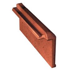Tuile de rive à rabat droite Régence brun vieilli