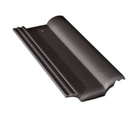 Demi tuile Double romane noir Galléane 12