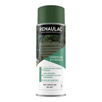 Peinture Multi Supports En Aerosol Renaulac Camouflage Exterieur Vert 400ml Castorama