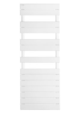 Sèche-serviettes eau chaude en acier Acova Alpaga blanc symétrique