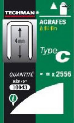 Techman Agrafes 10 mm type C