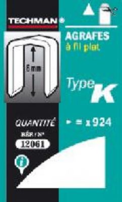 Techman Agrafes 10 mm type K