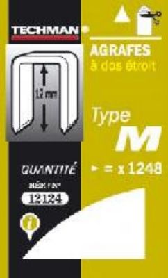 Techman Agrafes 12 mm type