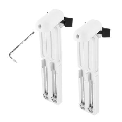 Lot de 2 supports Blancs pour stores en PVC