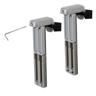 Lot de 2 supports Gris pour stores en PVC