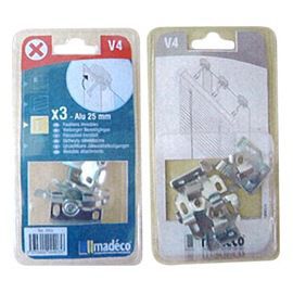 Fixations invisibles pour stores vénitiens en alu