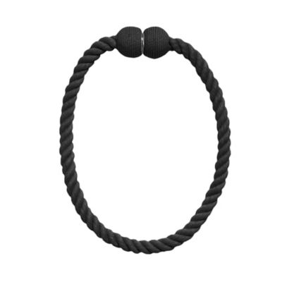 Embrasse à rideaux lien corde aimanté noir V.Creations