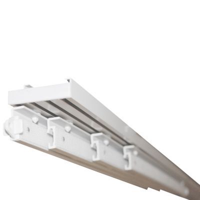 Rail panneau japonais Madeco 5 voies gris L.200 cm