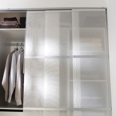 Panneau japonais Madeco barre blanc l.45 x H.260 cm