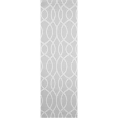 Panneau japonais Madeco Curve blanc et gris l.45 x H.260 cm