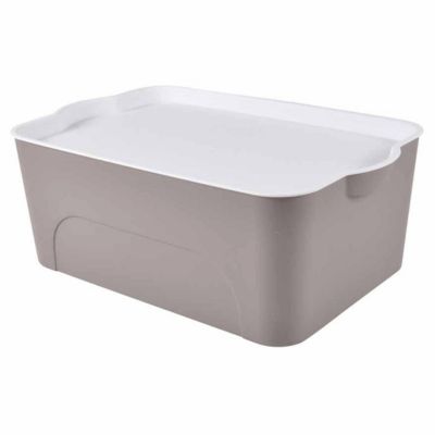 Homea Boîte de Rangement Déco Pratique 16L Marron - vue 2