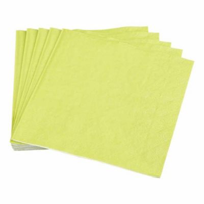 Homea Lot de 20 Serviettes en Papier Vitamine 33x33cm Vert - vue 2