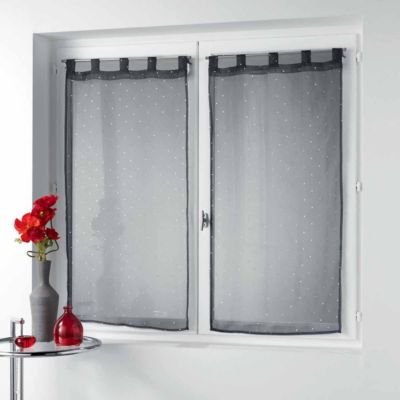 Douceur d'Intérieur Paire de voilages orion 60x160cm Gris - vue 2