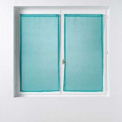 Douceur d'Intérieur Paire de voilages sandra 60x90cm Bleu - vue 2