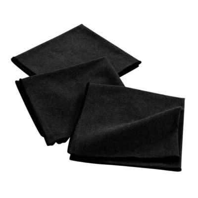 Douceur d'Intérieur Lot de 3 serviettes de table mistraline 40x40cm Noir - vue 2
