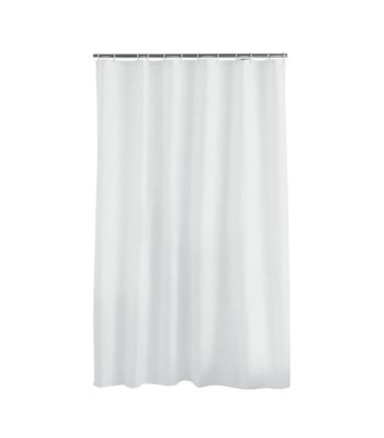 Douceur d'Intérieur Rideau de douche uni essencia 180x200cm Blanc - vue 2