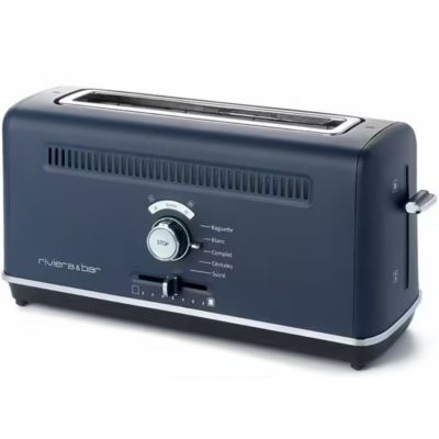 Grille-pain Inox Bleu 1 Fente extra-longue RIVIERA & BAR