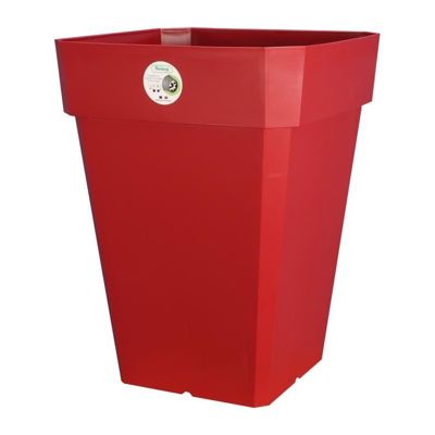 RIVIERA Pot de fleurs Soleilla - Carré - 40 x 40 cm - Rouge