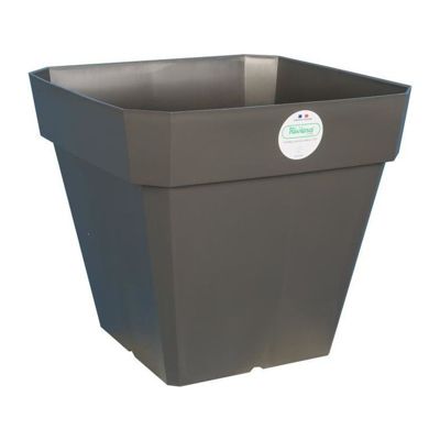 RIVIERA Pot de fleurs carré Soleilla en plastique 49 x 49 x H 45 cm 65 pailleté - vue 2