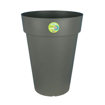 RIVIERA Pot de fleurs Soleilla - Rond - O 40 x 53 cm - Gris paillete